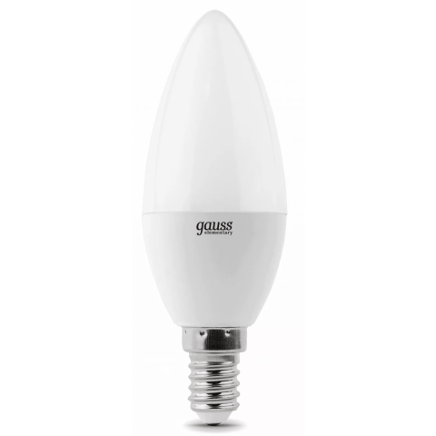Светодиодная лампочка Gauss Elementary Candle 3000K (6 Вт, E14) 10 шт.