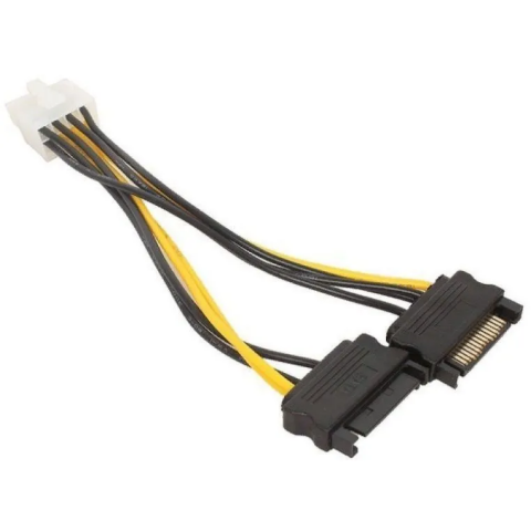 Переходник 2x SATA (M) - PCI-E 6+2pin, PREMIER 6-096-PSU-83