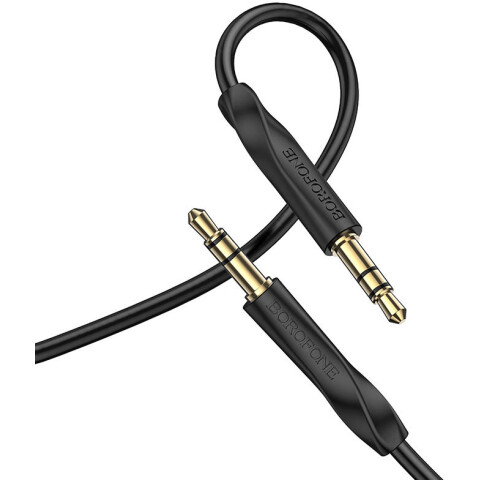 Кабель 3.5 Jack (M) - 3.5 Jack (M), 1м, Borofone BL16 Black