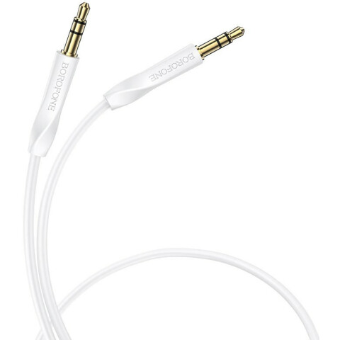 Кабель 3.5 Jack (M) - 3.5 Jack (M), 1м, Borofone BL16 White