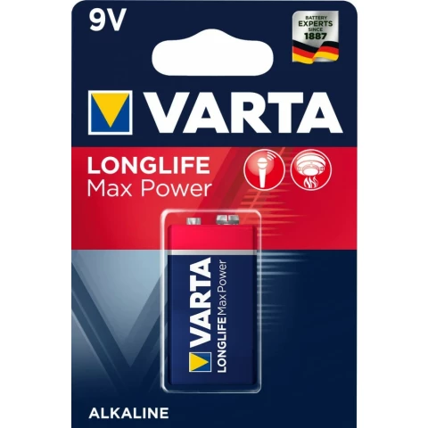 Батарейка Varta Longlife Max Power (9V, 1 шт)