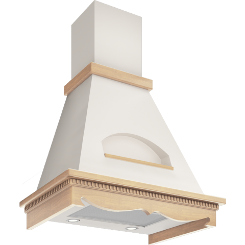 Вытяжка Elikor Бельведер 60П-650-П3Д Beige/Unpainted Oak