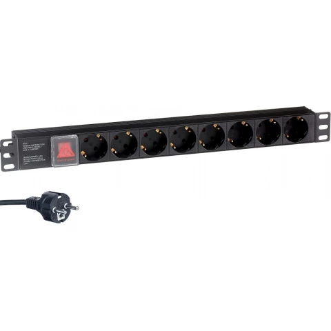 Блок розеток Exegate PDU-19H804 Al-8S-EU2.5-SW
