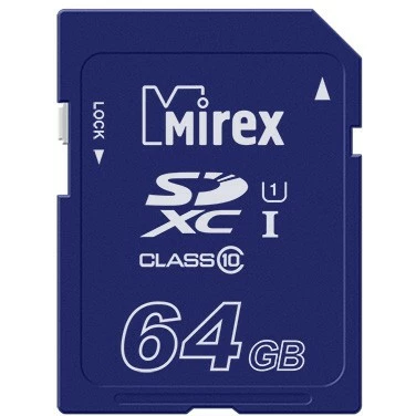 Карта памяти 64Gb SD Mirex (13611-SD10CD64)
