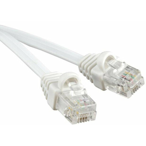 Патч-корд Hyperline PCM-RJ12-RJ12-3M-WH