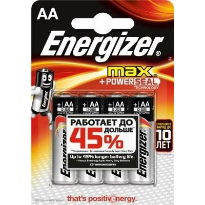 Батарейка Energizer Max (AA, 4 шт)