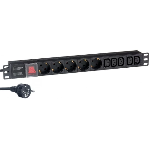 Блок розеток Exegate PDU-19H009 Al-5C135S-EU2.5-SW