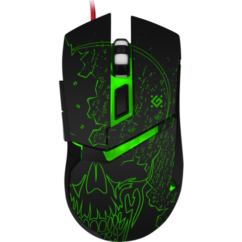 Мышь Defender Alfa GM-703L Black/Green (52703)