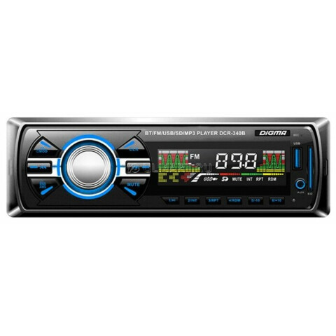 Автомагнитола Digma DCR-340B