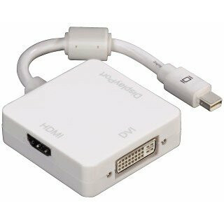 Переходник Mini DisplayPort (M) - DVI (F)/HDMI (F)/DisplayPort (F), HAMA H-53245