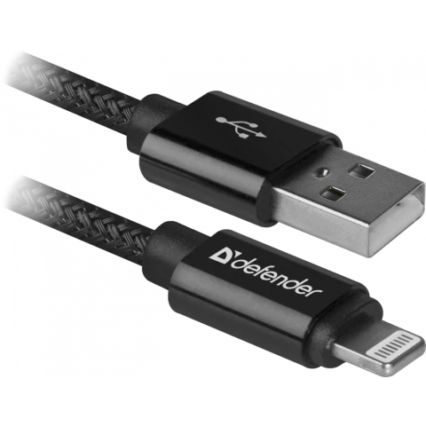Кабель USB - Lightning, 1м, Defender ACH01-03T PRO (87808)