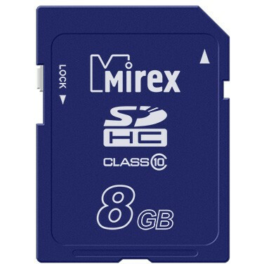 Карта памяти 8Gb SD Mirex (13611-SD10CD08)
