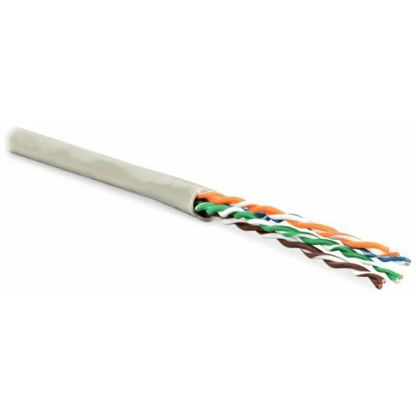 Бухта Hyperline UUTP4-C6-P24-NCR-IN-LSZH-GY-100, 100м