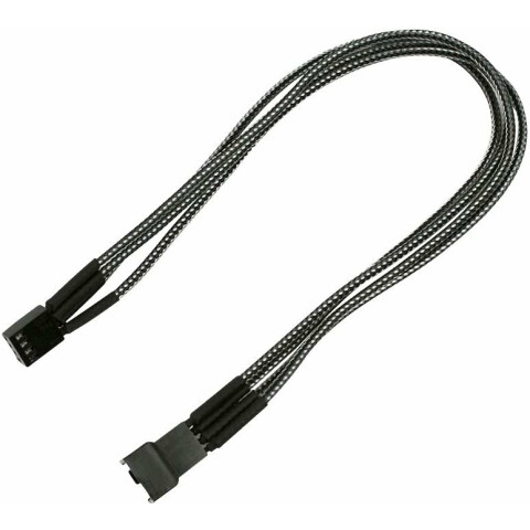 Удлинитель Nanoxia 4-pin, 0.3m Carbon (NXPWV3EC)