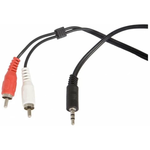 Кабель 3.5 Jack (M) - 2xRCA (M), 5м, Buro BAAC010-5