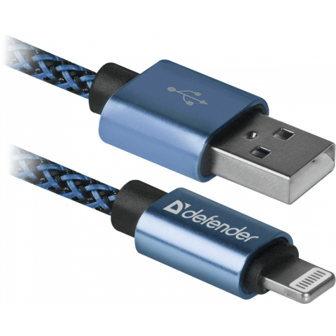Кабель USB - Lightning, 1м, Defender ACH01-03T PRO (87811)