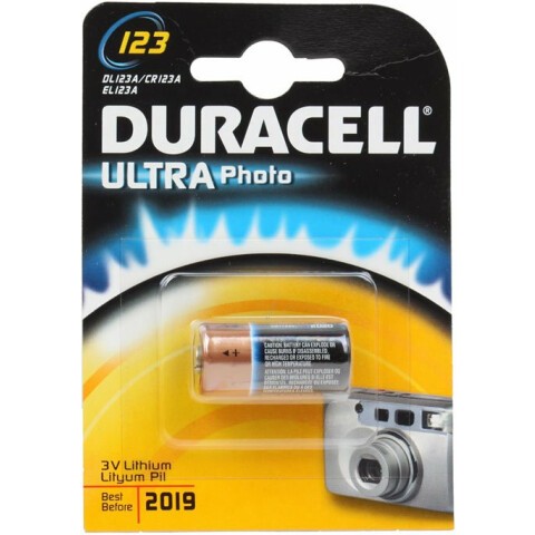 Батарейка Duracell Ultra/High Power (CR123, Lithium, 1 шт)