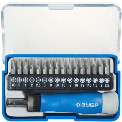 Набор отвёрточный ЗУБР 25626-H17