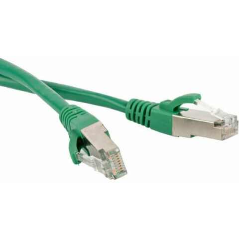 Патч-корд Hyperline PC-LPM-STP-RJ45-RJ45-C5e-0.5M-LSZH-GN, 0.5м