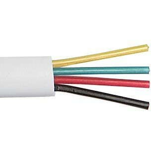 Кабель телефонный 100м, Hyperline UTC2x2x0.12-C2-PATCH-INDOOR (TC-4-WH)