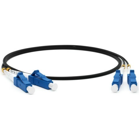 Патч-корд Hyperline FC-D2-9-LC/UR-LC/UR-H-10M-LSZH-BK, 10м