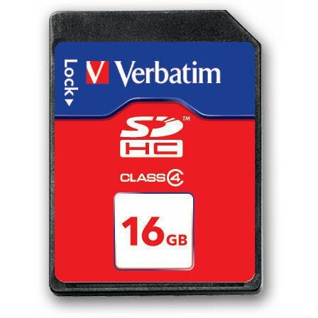 Карта памяти 16Gb SD Verbatim (44020)