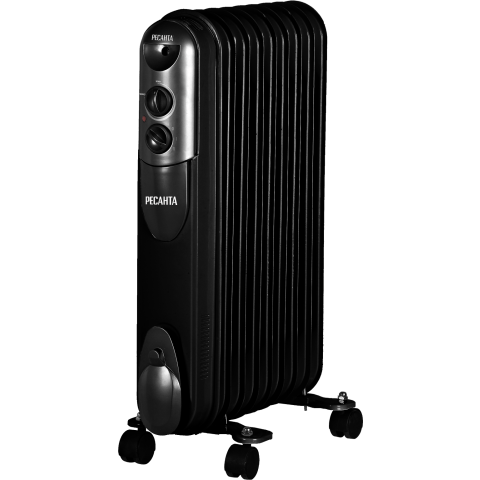 Масляный радиатор Ресанта ОМПТ-9НЧ 2000W Black