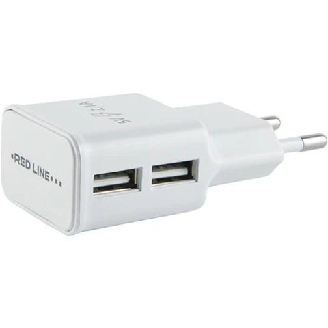 Сетевое зарядное устройство Red Line NT-2A White (УТ000013637)