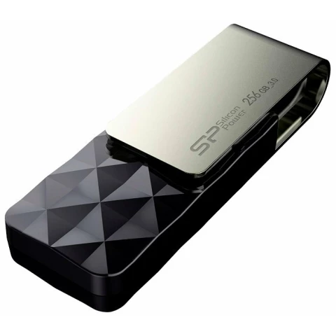 USB Flash накопитель 256Gb Silicon Power Blaze B30 Black (SP256GBUF3B30V1K)