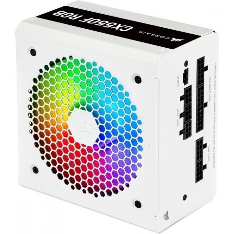 Блок питания 550W Corsair CX550F RGB White (CP-9020225-EU)