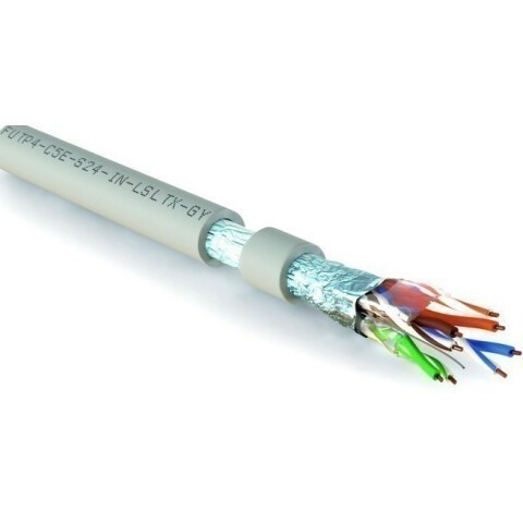 Бухта Hyperline FUTP4-C5E-S24-IN-LSLTX-GY-305, 305м