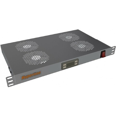 Вентиляторный модуль Hyperline TRFA-MICR-4F-RAL7035