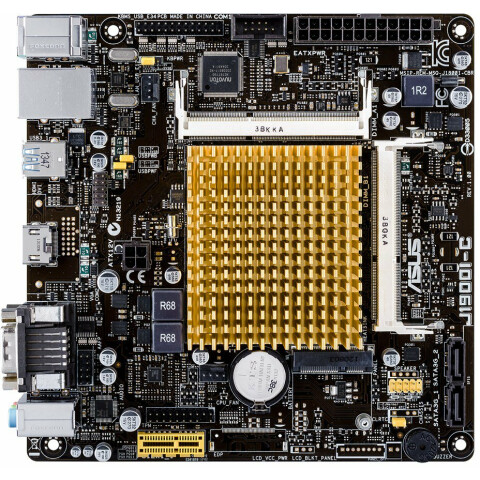 Материнская плата ASUS J1900I-C + Celeron J1900 onboard