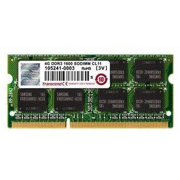 Оперативная память 4Gb DDR-III 1600MHz Transcend SO-DIMM (TS512MSK64V6H)