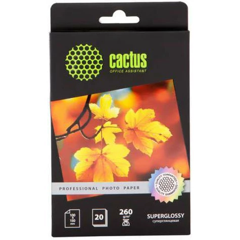 Бумага Cactus CS-HGA626020 (A6, 260 г/м2, 20 листов)
