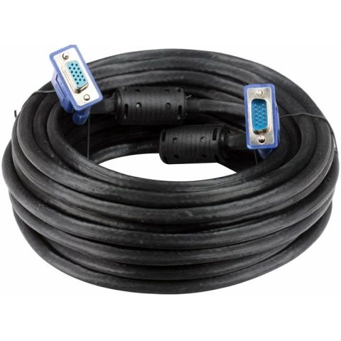 Кабель удлинительный VGA (M) - VGA (F), 10м, VCOM VVG6460-10M