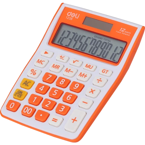 Калькулятор Deli E1238 Orange