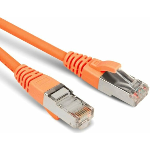 Патч-корд Hyperline PC-LPM-STP-RJ45-RJ45-C6-1M-LSZH-OR, 1м