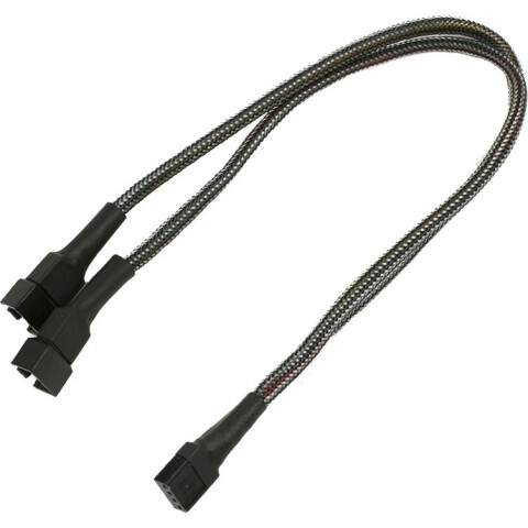Nanoxia 4-pin PWM - 2x 4-pin PWM, 0.3m (NXPWY30C)