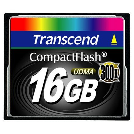 Карта памяти 16Gb Compact Flash Transcend 300x (TS16GCF300)