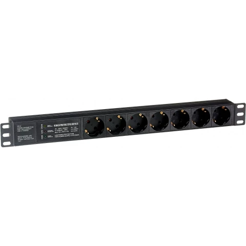 Блок розеток Exegate PDU-19H701 Al-7S-C14-SPD3
