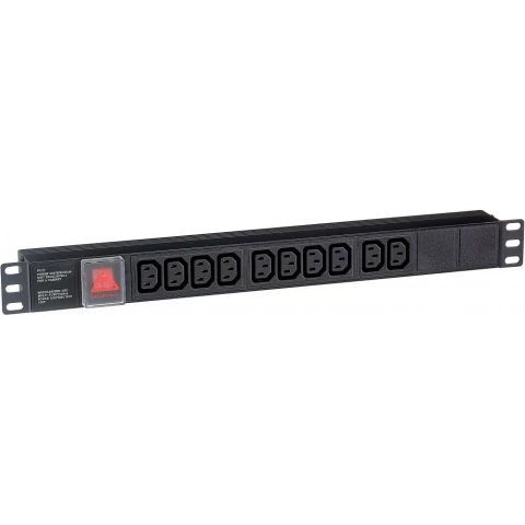 Блок розеток Exegate PDU-19H001 Al-10C13-C14-SW