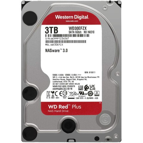 Жёсткий диск 3Tb SATA-III WD Red Plus (WD30EFZX)