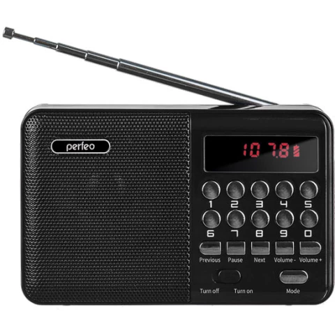 Радиоприёмник Perfeo PALM Black