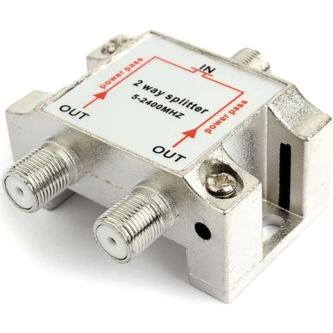 Переходник антенный/коаксиальный (F) - 2x (F), Cablexpert AS-TV-PP-02