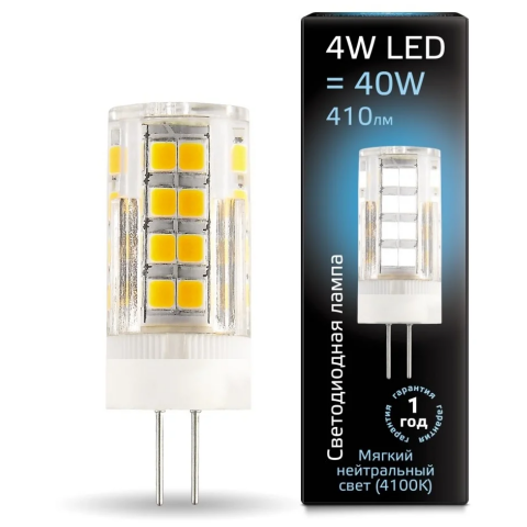 Светодиодная лампочка Gauss 107307204 (4 Вт, G4) 10 шт.