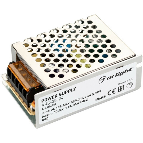 Блок питания для светодиодной ленты Arlight ARS-35-24