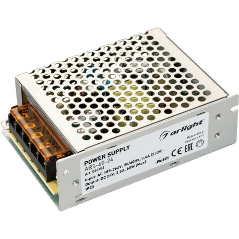 Блок питания для светодиодной ленты Arlight ARS-60-24