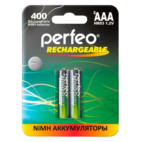 Аккумулятор Perfeo AAA400mAh/2BL (2 шт)