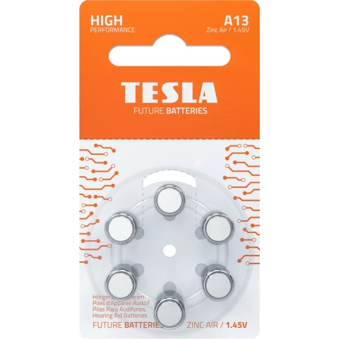 Батарейка TESLA (ZA13, 6 шт)